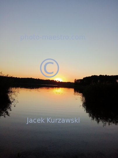 Poland,Wloclawek,,Kuyavian-Pomeranian Voivodeship,nature,Wikaryjskie Lake,sunset,ambience