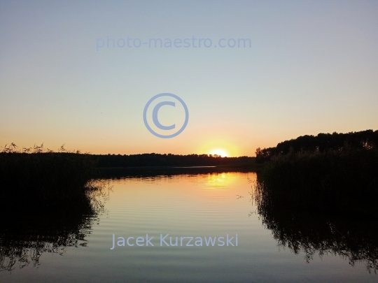 Poland,Wloclawek,,Kuyavian-Pomeranian Voivodeship,nature,Wikaryjskie Lake,sunset,ambience