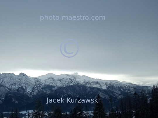 Poland,Zakopane,Lesser Poland Voivodeship,Tatra mountains,snow,winter,ambience,panoramical view