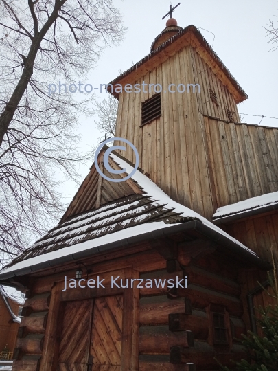 Poland,Zakopane,Lesser Poland Voivodeship,Tatra mountains,snow,winter,ambience,wooden architecture,Peksowe Brzysko Cmentary,monouments,church