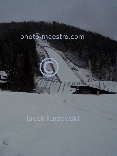 Poland,Zakopane,Lesser Poland Voivodeship,Tatra mountains,snow,winter,ski jumpng hill,Wielka Krokiew