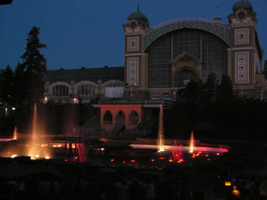 Prague,Prague.Praha,Czech Republic,Fountains,Sound and light spectacle Krizik Fountain