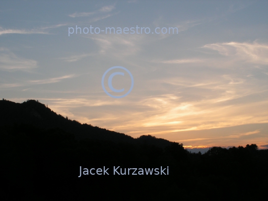 Slovakia,Lesnica District,Pieniny Mountains,nature,panoramical view,sunset,twilight