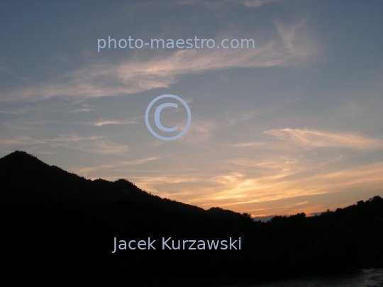 Slovakia,Lesnica District,Pieniny Mountains,nature,panoramical view,sunset,twilight