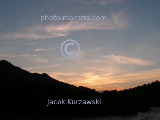 Slovakia,Lesnica District,Pieniny Mountains,nature,panoramical view,sunset,twilight