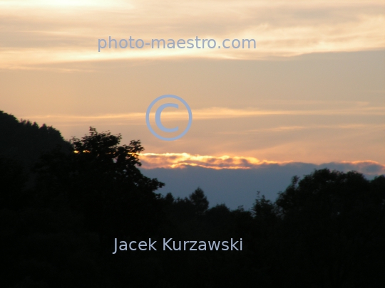 Slovakia,Lesnica District,Pieniny Mountains,nature,panoramical view,sunset,twilight