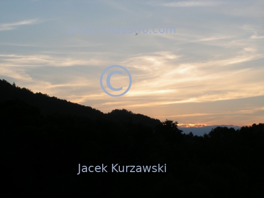 Slovakia,Lesnica District,Pieniny Mountains,nature,panoramical view,sunset,twilight