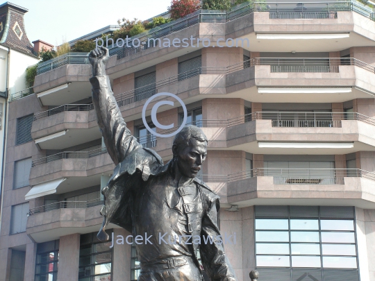 Switzerland,Montreux,Leman,Lake,architecture,art,Freddie Mercury