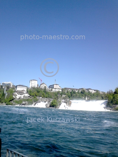 Switzerland,Shaffahusse,wate rfalls ,Rhin,panoramical view