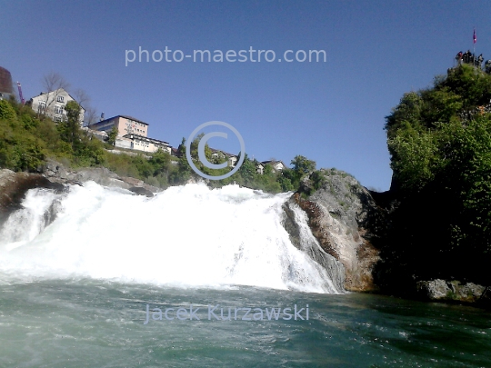 Switzerland,Shaffahusse,wate rfalls ,Rhin,panoramical view