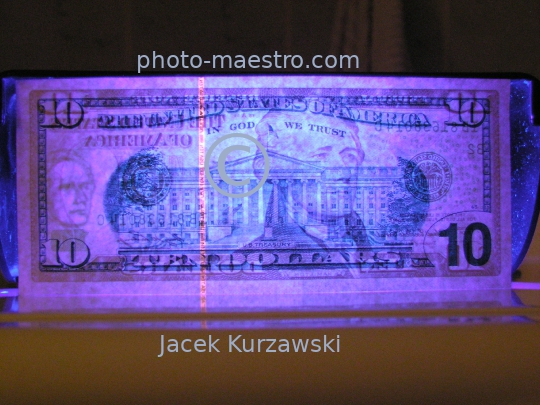 USA,usd,note,10usd,UV,UV light,security,watermark