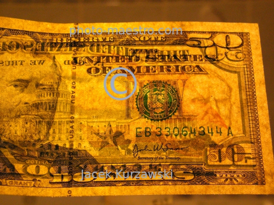 USA,usd,note,50usd,strip,security,watermark