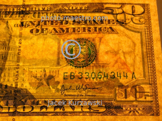 USA,usd,note,50usd,strip,security,watermark